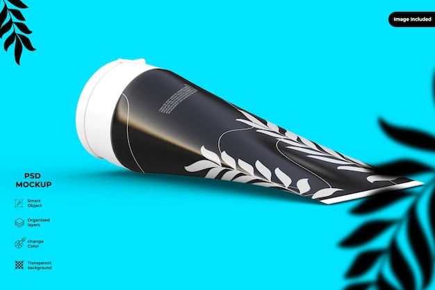 cosmetic tube mockup