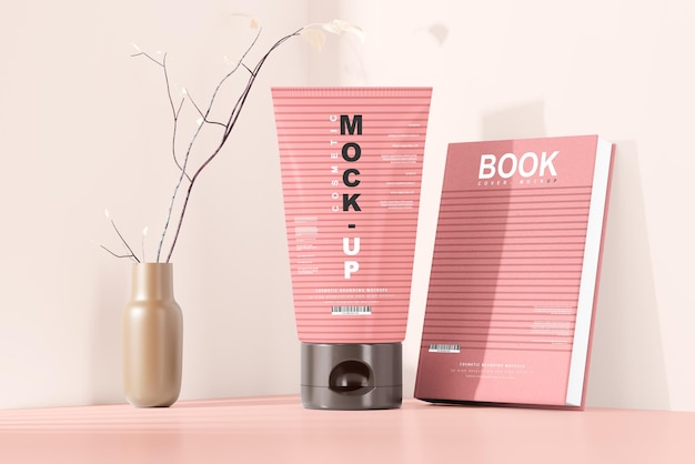 Mockup di tubo cosmetico