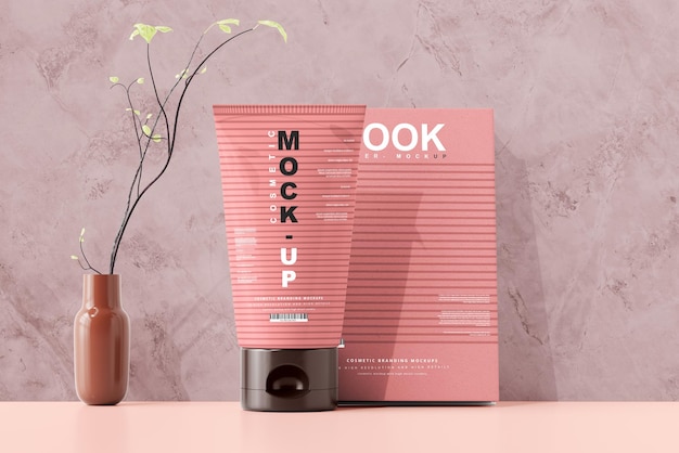 cosmetic tube mockup