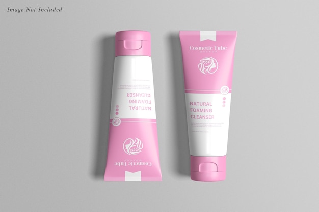 Cosmetic tube mockup