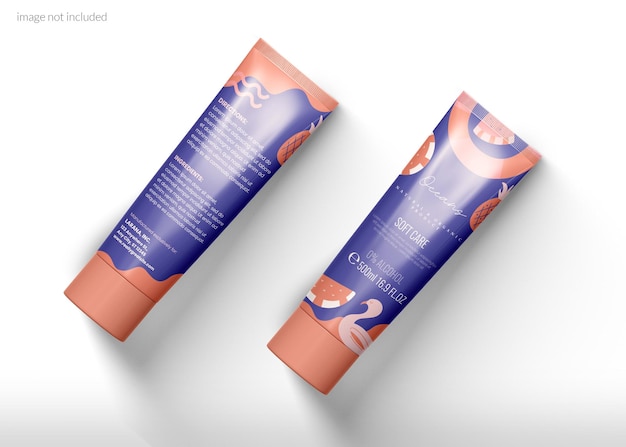 PSD cosmetic tube mockup