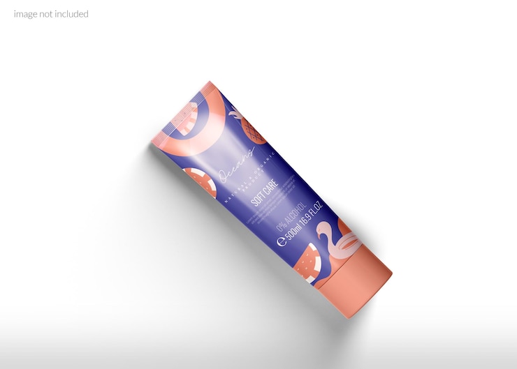 PSD cosmetic tube mockup