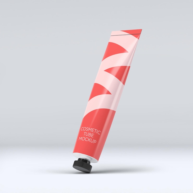 PSD cosmetic tube mockup