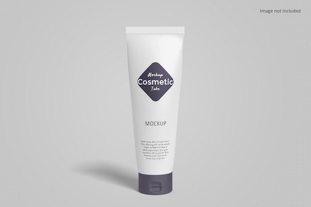 Cosmetic tube packaging mockup