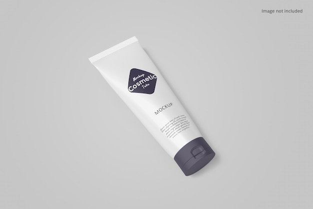 Cosmetic tube packaging mockup