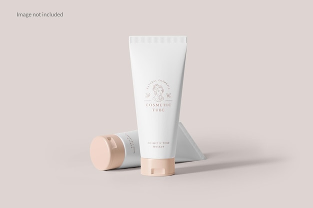 Mockup di imballaggio per tubi cosmetici