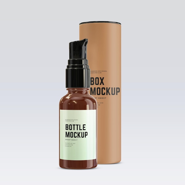 Design mockup di tubi cosmetici