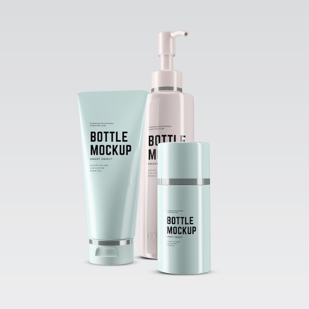 PSD cosmetic tubes mockup design