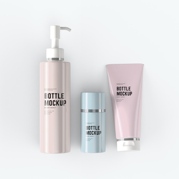 PSD cosmetic tubes mockup design