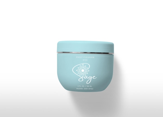 Cosmetica creme jar mockup