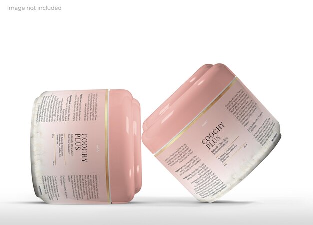 Cosmetica face creme jar mockup