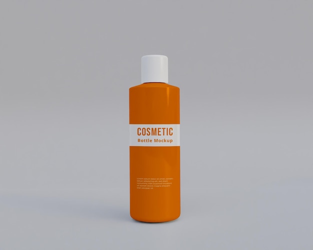 PSD cosmetica plastic fles mockup