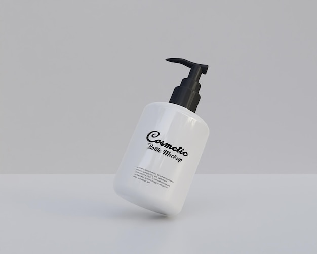 Cosmetica plastic fles mockup