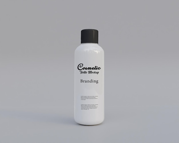 PSD cosmetica shampooo fles mockup