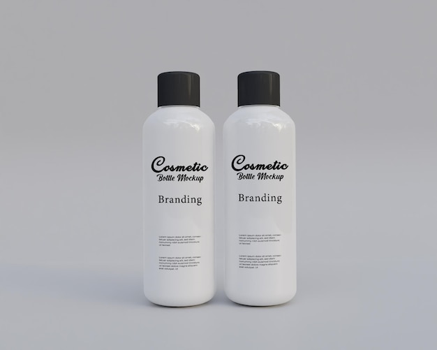 Cosmetica shampooo fles mockup