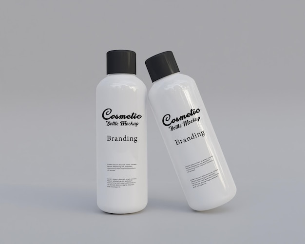 PSD cosmetica shampooo fles mockup