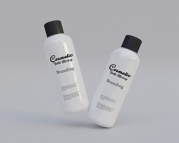 PSD cosmetica shampooo fles mockup