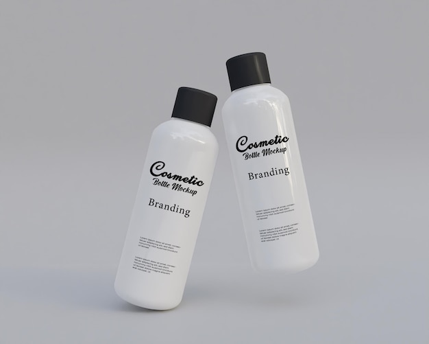 Cosmetica shampooo fles mockup