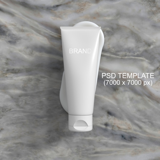Cosmetica verpakking crème mockup PSD-sjabloon