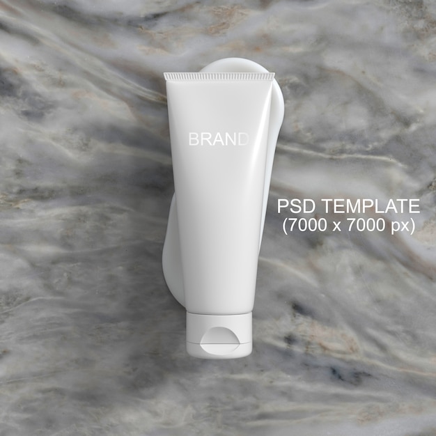 Cosmetica verpakking crème mockup psd-sjabloon