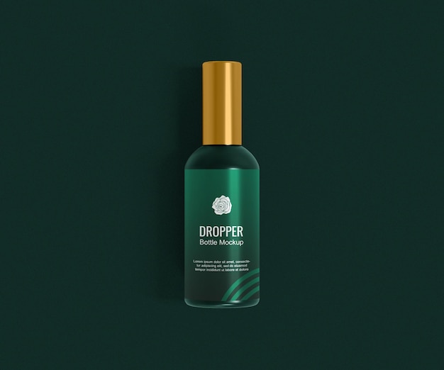 Cosmetics bottle mockup