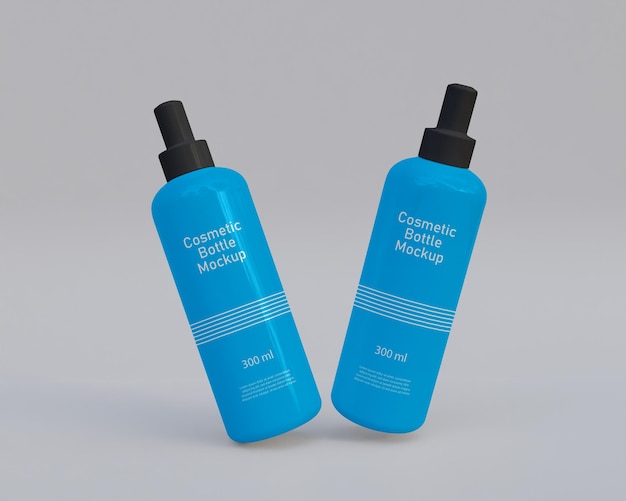 Cosmetics bottle mockup