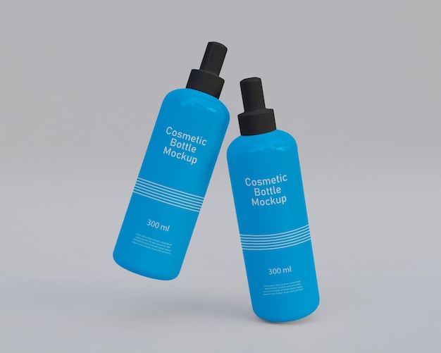 PSD cosmetics bottle mockup