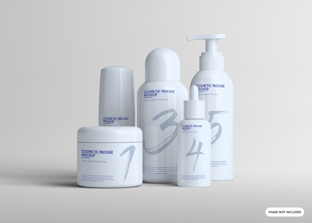 Cosmetisch pakket mockup