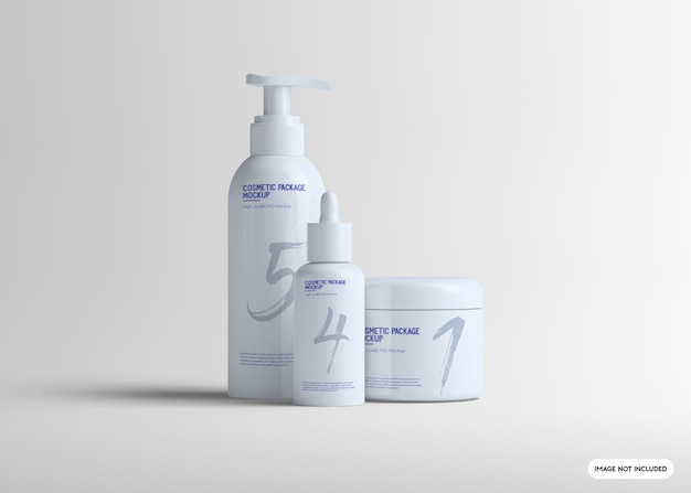 Cosmetisch pakket mockup