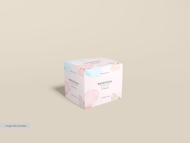 Cosmetisch product paper box branding mockup