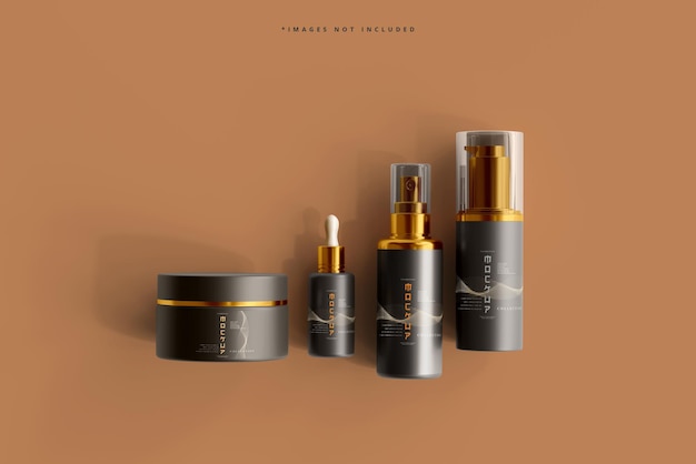 Cosmetische branding mockup-scène