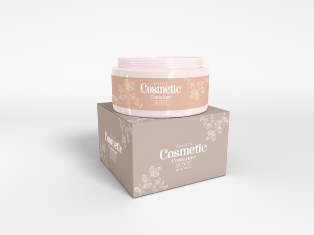 Cosmetische containerverpakkingsmodel