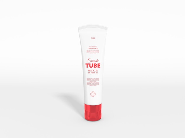 Cosmetische crème tube branding mockup