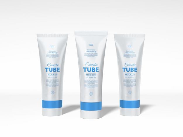 Cosmetische crème tube branding mockup