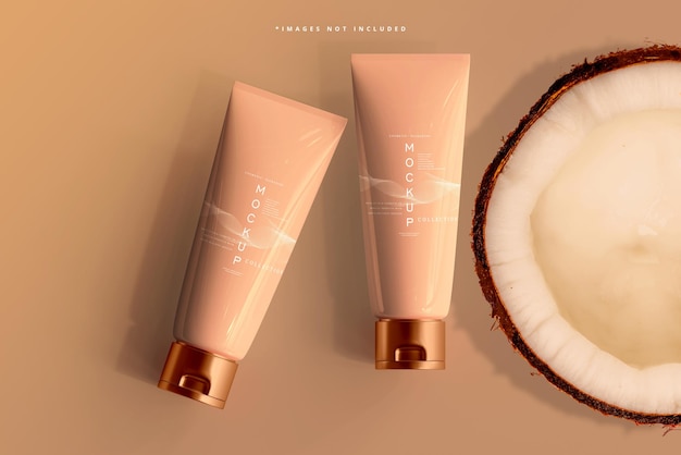 Cosmetische crème tube mockup