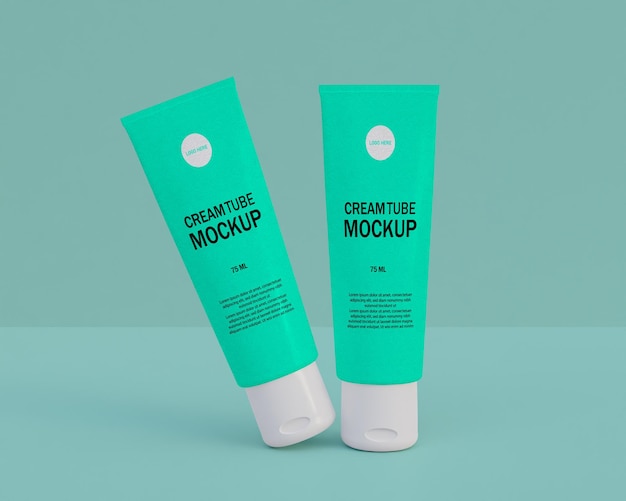 Cosmetische crème tube mockup