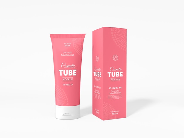 Cosmetische crème tube verpakkingsmodel