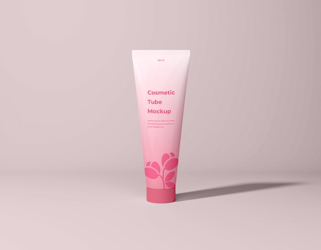 PSD cosmetische crème tube verpakkingsmodel