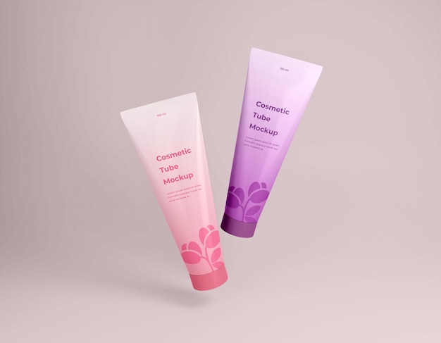 PSD cosmetische crème tube verpakkingsmodel