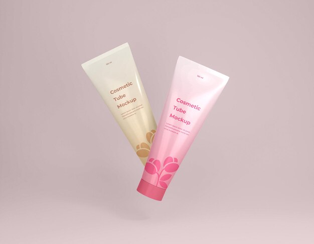 Cosmetische crème tube verpakkingsmodel