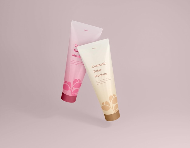 Cosmetische crème tube verpakkingsmodel