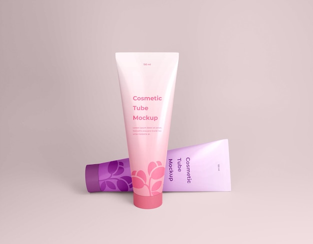 Cosmetische crème tube verpakkingsmodel