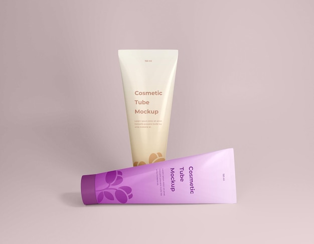 Cosmetische crème tube verpakkingsmodel