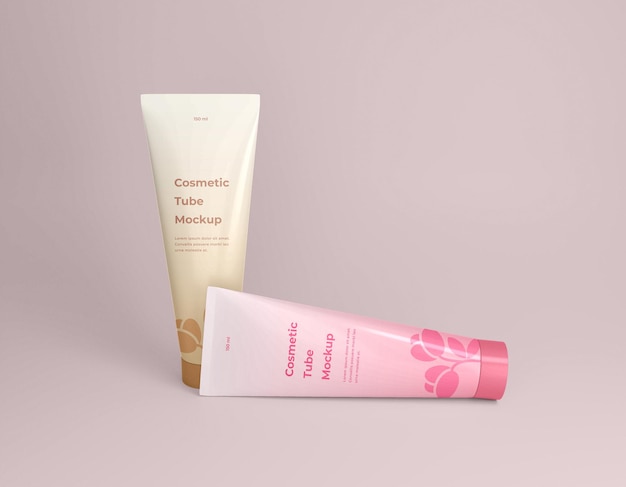 Cosmetische crème tube verpakkingsmodel