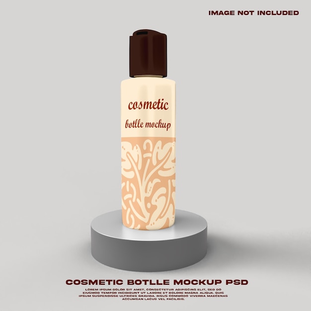 Cosmetische fles mockup psd