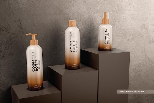 Cosmetische fles mockup