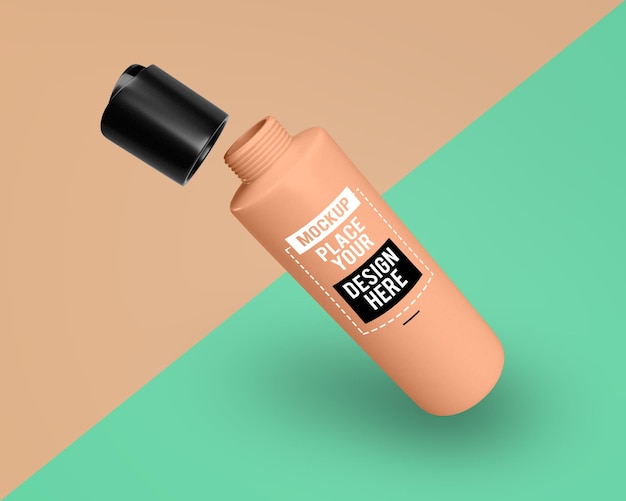 Cosmetische fles mockup