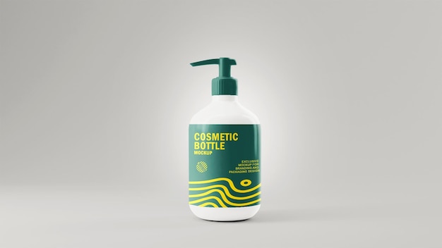 cosmetische fles pomp mockup
