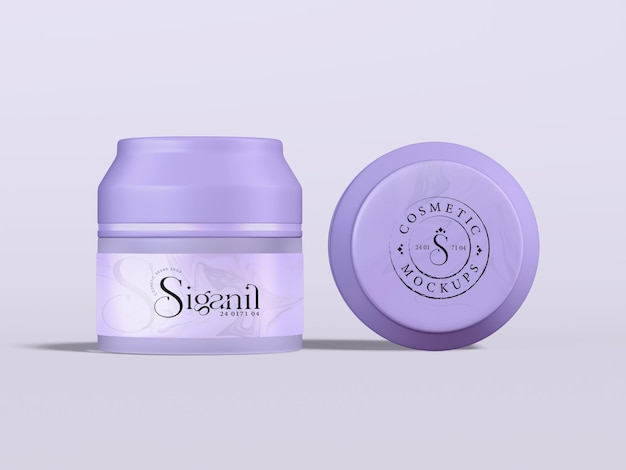 Cosmetische jar branding mockup