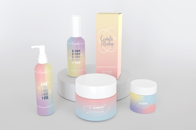 PSD cosmetische mockup